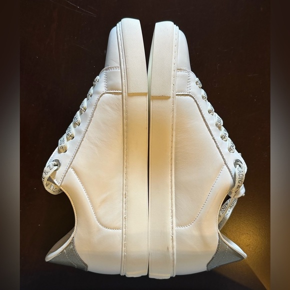 NIB Zadig & Voltaire LA Flash Sneaker 39 White Silver 8 - Picture 4 of 9